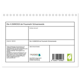 Die 4 UNIMOGS der Feuerwehr Schwanewede (Tischkalender 2026 DIN A5 quer), CALVENDO Monatskalender