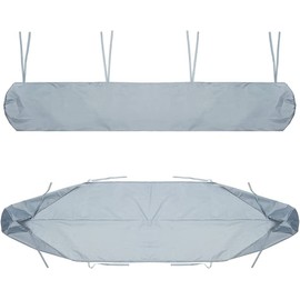 Ykybhx 4m Outdoor Awning Protective Cover Patio Awning Canopy Shelter, 210D Oxford Cloth, Gray