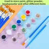 Annickee 40 Pcs Paint Brushes Set, 10Pcs 3ml Empty Paint