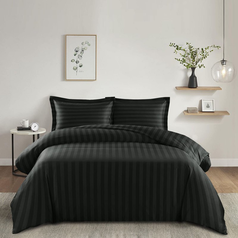 Imperial Rooms Duvet Cover Sets – Stripes Satin Quilt Cover