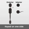 Kwikset Arlington Single Cylinder Handleset with Tustin Lever Featuring SmartKey
