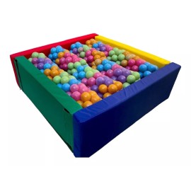 Didácticos Loli Alberca De Pelotas Cuadrada(120x30x10) +50pelotas+colchoneta