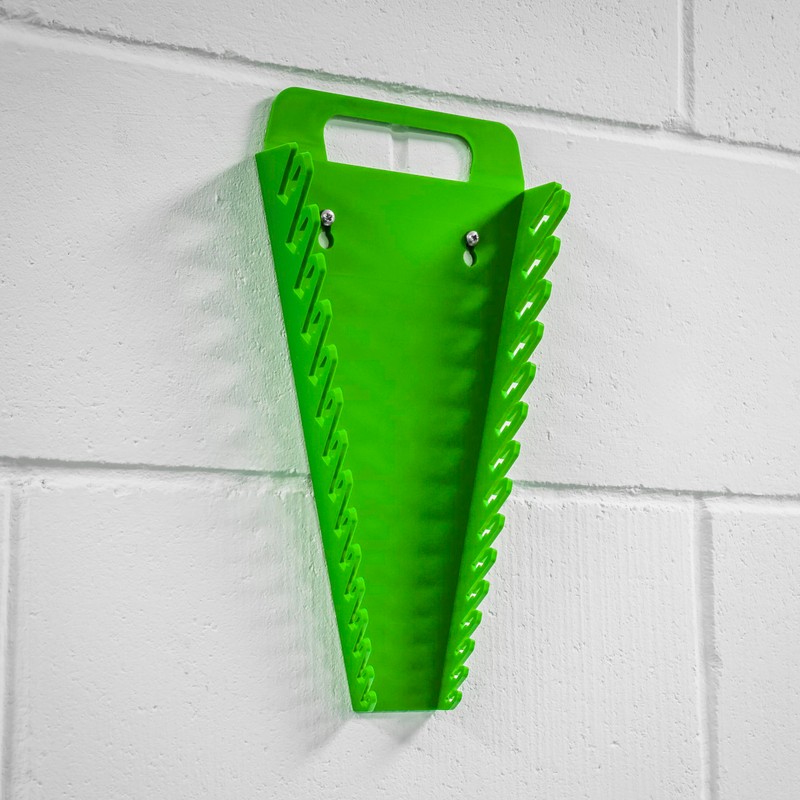 Sealey Wr08Hv Spanner Rack Capacity 15 Spanners Hi-Vis Green