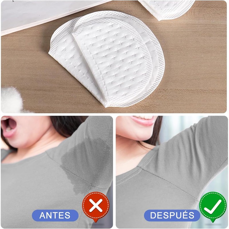 NIAWEA Kit 200pzs Almohadillas para Axilas,Parche para Axilas El Sudor,Grandes