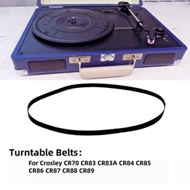 Sam&Johnny Turntable Belts Replacement for Crosley CR70 CR83 CR83A CR84 CR85 CR86 CR87 CR88 CR89 Record Player Belt