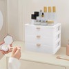Drawer Box with 3 Closed Desk Storage Box Desk Organiser