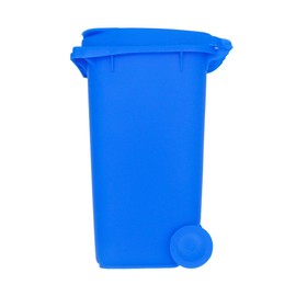 Hidden Gem Mini Trash Can Pencil Holders – 2 Colors, 1 or 2-Pack, Desk Organizer Bins for Pens & Supplies (2, Blue)