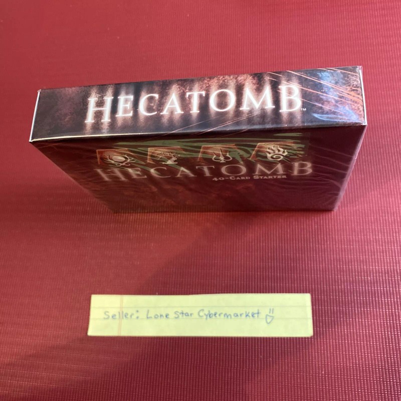 HECATOMB PREMIERE LOT OF 2 STARTER DECKS SEALED TCG CCG