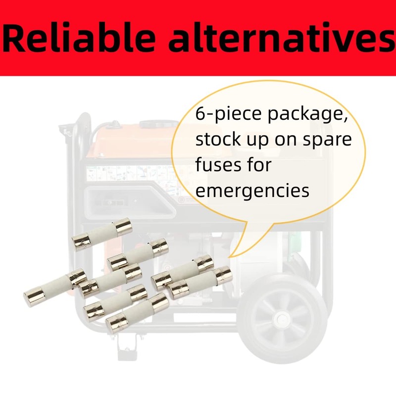 Fast Acting Ceramic Cartridge Fuse Fuses Replacements for Generac Replaces