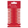 Quickdraw 20 Wooden Peg Christmas Card Holders with Metallic String