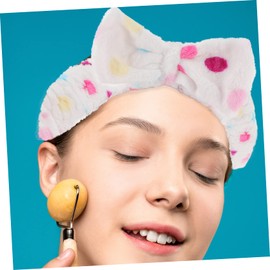 NOLITOY 3pcs Butterfly End Headband Skincare Headband Facial Makeup Headband for Washing Face Skin Care Headband Spa Headband Hair Ties with Bows Skin Care Hair Headband Coral Fleece