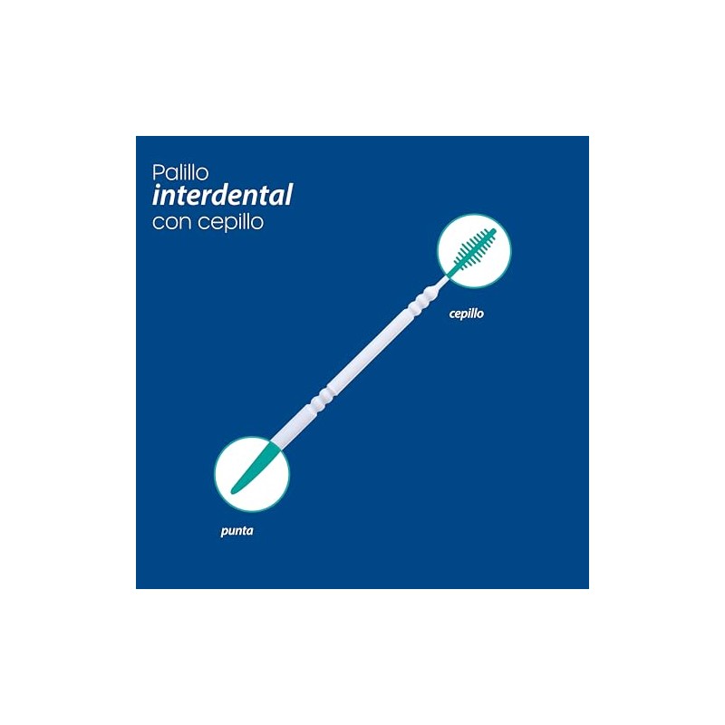 Cool Shock | Palillo Interdental 60pz. Doble punta con cepillo.
