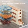 Jidyllic 4-Tier Auto Rolling Egg Dispenser,Automatic Scrolling Egg Rack Holder