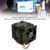 CPU Cooling Fan 6 Heat Pipes Quiet 3 Pin PC