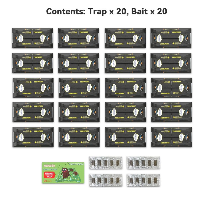 Roach Trap Cockroach Traps Killer Roach Indoor Sticky Glue Bait