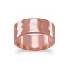 8mm Solid Copper Hammered Ring Size 7 Jewelry Gifts for