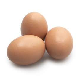 NEVRY 8 Pack Wooden Eggs - Promote Hen Laying - Imitation Lifelike Fake Agricultural Chicken Nest Eggs