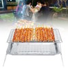 3Pcs/Set Stainless Steel Portable Folding Barbecue Grill BBQ Grilling Rack