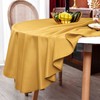 MEANMOY Gold 210 GSM Water & Stain Resistant Round Tablecloth