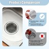 Pack of 2 Sink Strainers, Stainless Steel Kitchen Sink Strainer