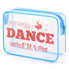 Dance Teacher Gifts Clear Makeup Bag Appreciation Gift for Dance Teacher Dance Team Gift for Girls Cosmetic Bag In My Dance Era Gifts for Dancers Women Birthday Gifts Dance Bag Stuff Travel Bag