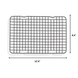 Great Jones Little Chill Wire Cooling Rack (Pepper) | Nonstick Baking Rack, Heavy-Duty Aluminized Steel | Fits Quarter-Sheet Pans for Cooking and Baking | Oven-Safe 450°F, Dishwasher-Friendly