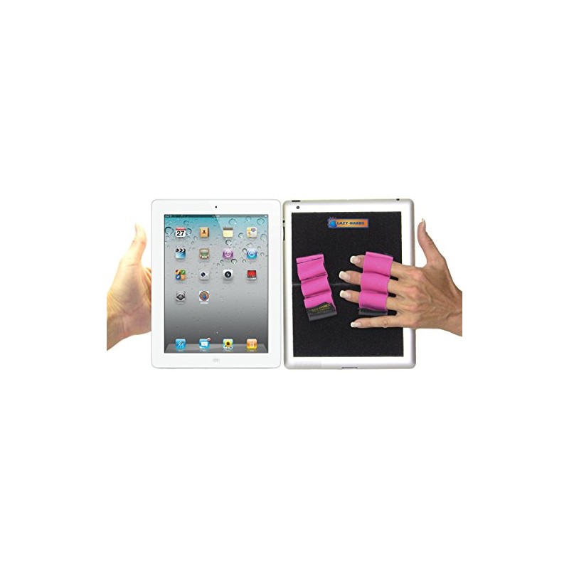LAZY-HANDS Heavy-Duty 3-Loop Grips (x2 Grips) for Tablets - XL