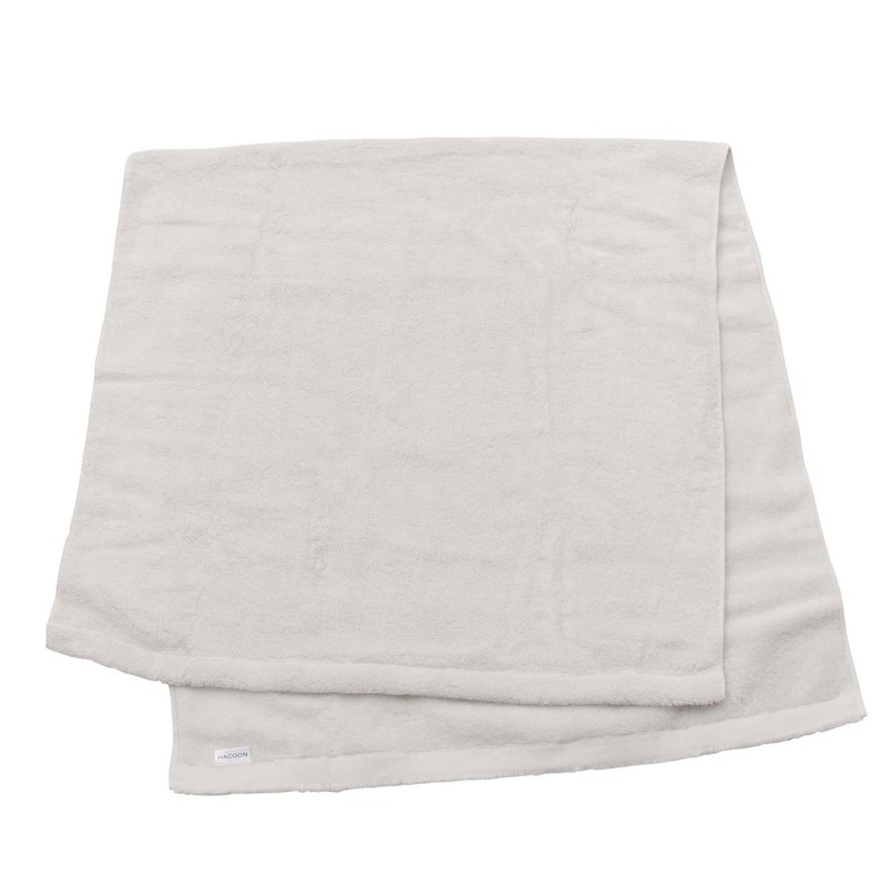 白雲 (hacoon) Boxed Bath Towel Grey Beige