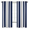 Sweet Jojo Designs Navy Blue, Gray and White Window Treatment