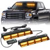XRIDONSEN Emergency Dash Strobe Lights Amber Safety Flashing Warning w/Digital