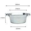 Storm's Gartenzaubereien Zinc Tub, 5 Litres, Round, Waterproof Plant Bowl,