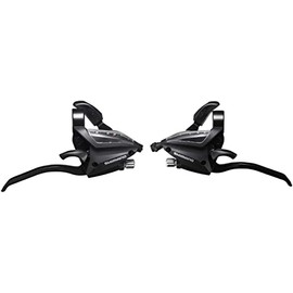 SHIMANO 3 x 8 V Black Shifters for Bicycles, Adults, Unisex, Multicoloured, One Size