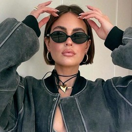 SUNBSR Retro Oval Sunglasses for Women Men Trendy Round Tortoise Sun Glasses 90s Vintage Shades, 3pcs(tortoise/Brown+black/Orange+black/Gray), MM