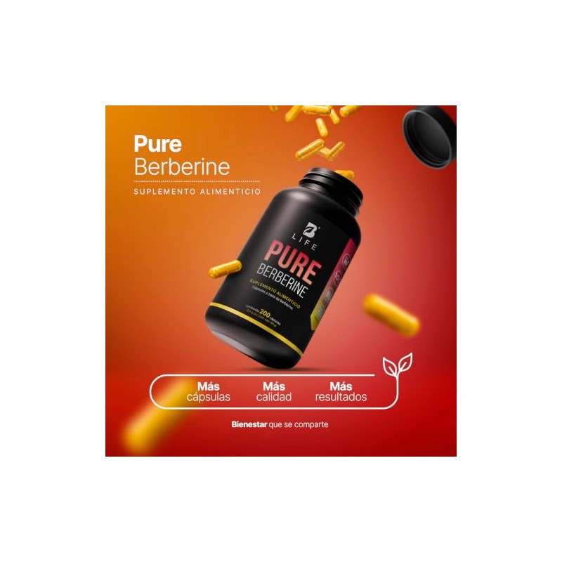 B Life Berberina HCL Pura 1000 mg | 200 Cápsulas