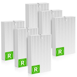 XBGG HPA300 HEPA Air Purifier Filter R for Honeywell Air Purifier HPA200 HPA300 HPA3300 HPA5000 Series, 6 Pack True HEPA Filter Compatible with Honeywell R Filter HRF-R3 HRF-R2