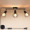 HiBay Track Lighting Plug in, 3-Light Directional Ceiling Light Fixture