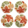 Park Designs Fall Leaves Printed Braided Coasters Set