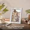 TOFOREVO 4x6 Picture Frames Set of 6 Distressed White Wood
