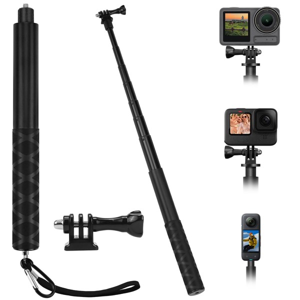 BHHTBB Compatible with Insta 360 150 cm Invisible Selfie Stick
