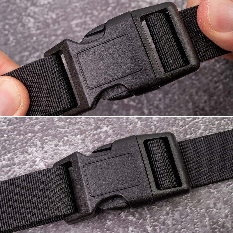 Your Day Mate Buckles Webbing in Black Hard Plastic, Push
