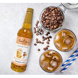 Fashion Street Cafe Sugar Free Salted Caramel Coffee Syrup - Zero Sugar Syrup for Drinks, 25 fl oz