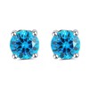 Bellitia Jewelry Women's Birthstone Earrings, Cute, Zirconia Stud Earrings, January