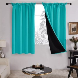 Deconovo Store 2 Cortina Forro Blackout Aislamiento Térmico Ruido 132x160cm