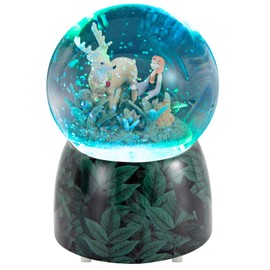Princess and Stag Snow Globe with LED Lights and Automatic Blowing Glitters, Snow Globe Gift for Adult Women and Girls, Collectible Snowglobe Plays Music Over The Rainbow