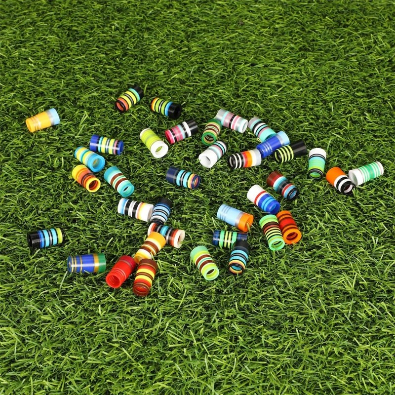 KAKASEA 10 Pcs Golf Ferrules,Golfing Club Ferrules Colorful Golfing Iron