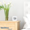 Technoline WT 235 Radio-Controlled Alarm Clock Silver with Touch Sensor,