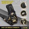 4Pcs Ratchet Tie Down Straps Kit for 2400lb Break Strength