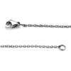 True Titanium 1MM Rolo Necklace Chain 20"