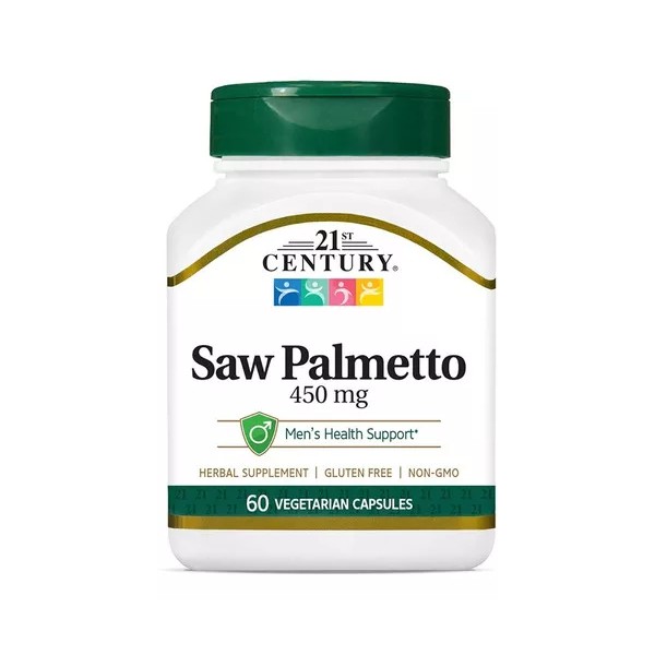 21st Century Saw Palmetto Sabal Palmito Prostata 450mg 60 Caps Eg Ss37 Sabor Nd