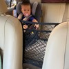 MBVBN 3-Layer Car Mesh Organizer, Seat Back Net Bag, Barrier